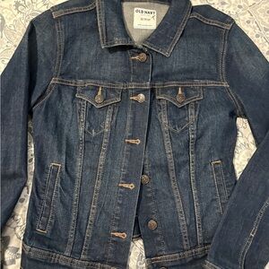 Old Navy Dark Blue Jean Jacket for Women